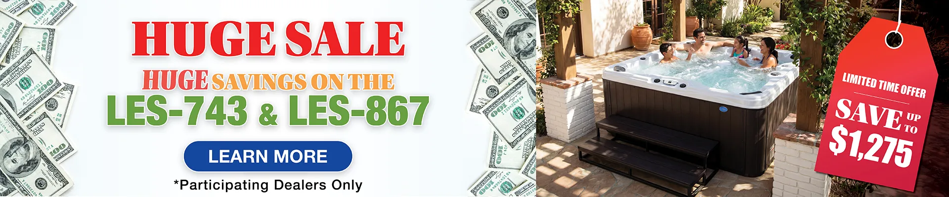 Calspas hot tub being used in a family setting - Manassas